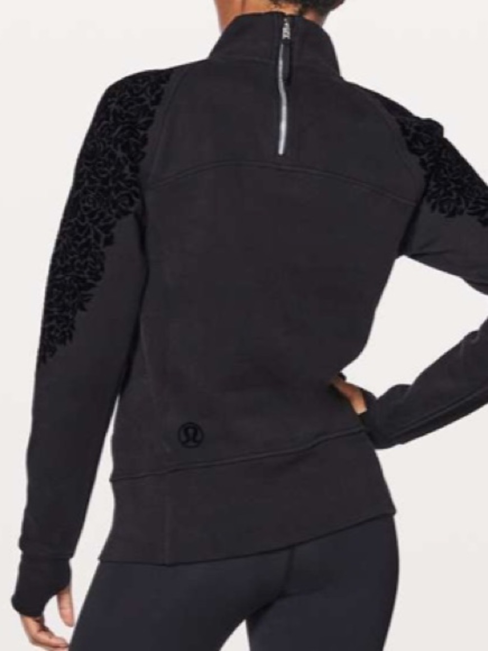 Lululemon Floral Flock Pullover
Black